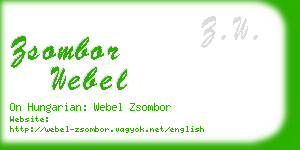 zsombor webel business card